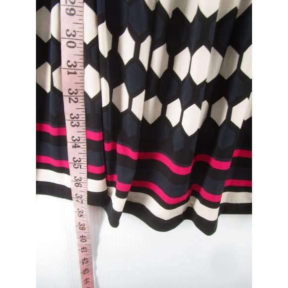 Eliza J Dress 8 Fit Flare Pullover Ruched Boat Neck Lined Career - Picture 6 of 12